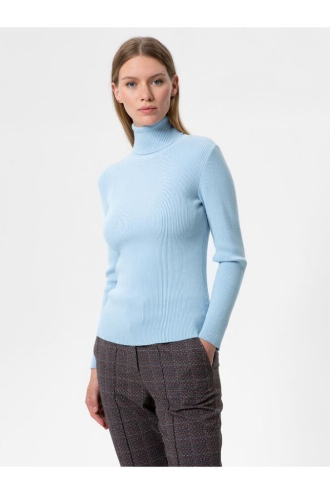 Herrlicher - Rolák s rib vzorom Sky - sky