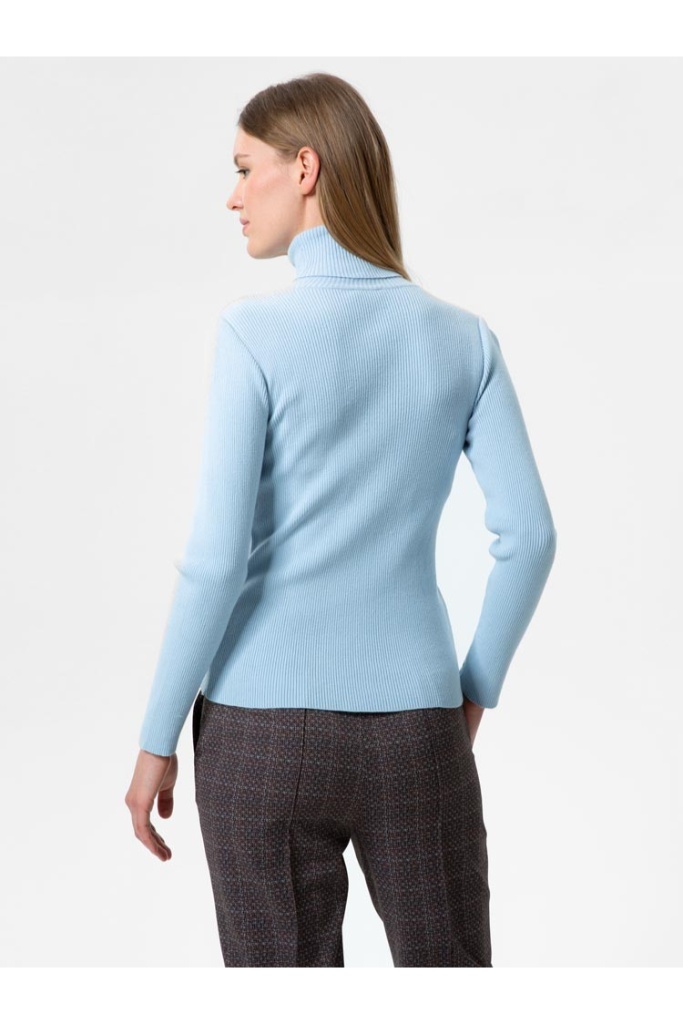 Herrlicher - Rolák s rib vzorom Sky - sky Herrlicher - Rolák s rib vzorom Sky - sky