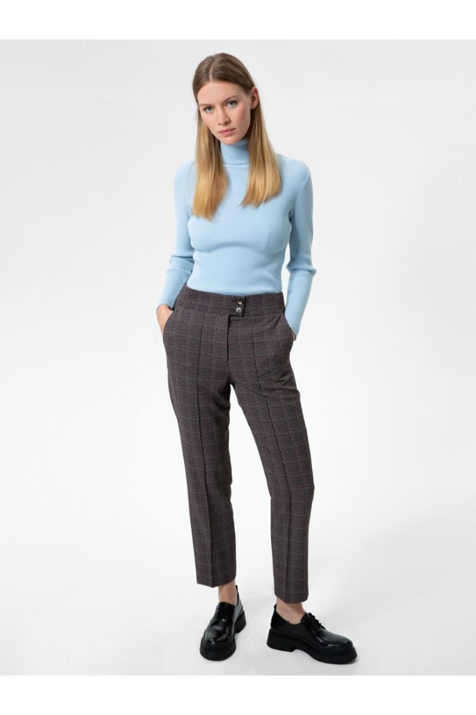 Herrlicher - Rolák s rib vzorom Sky - sky Herrlicher - Rolák s rib vzorom Sky - sky