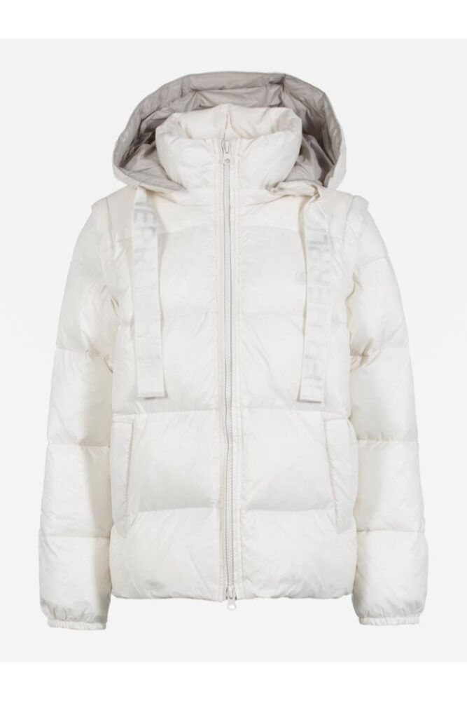 Herrlicher - Bunda krátka prešívaná Off white - off white