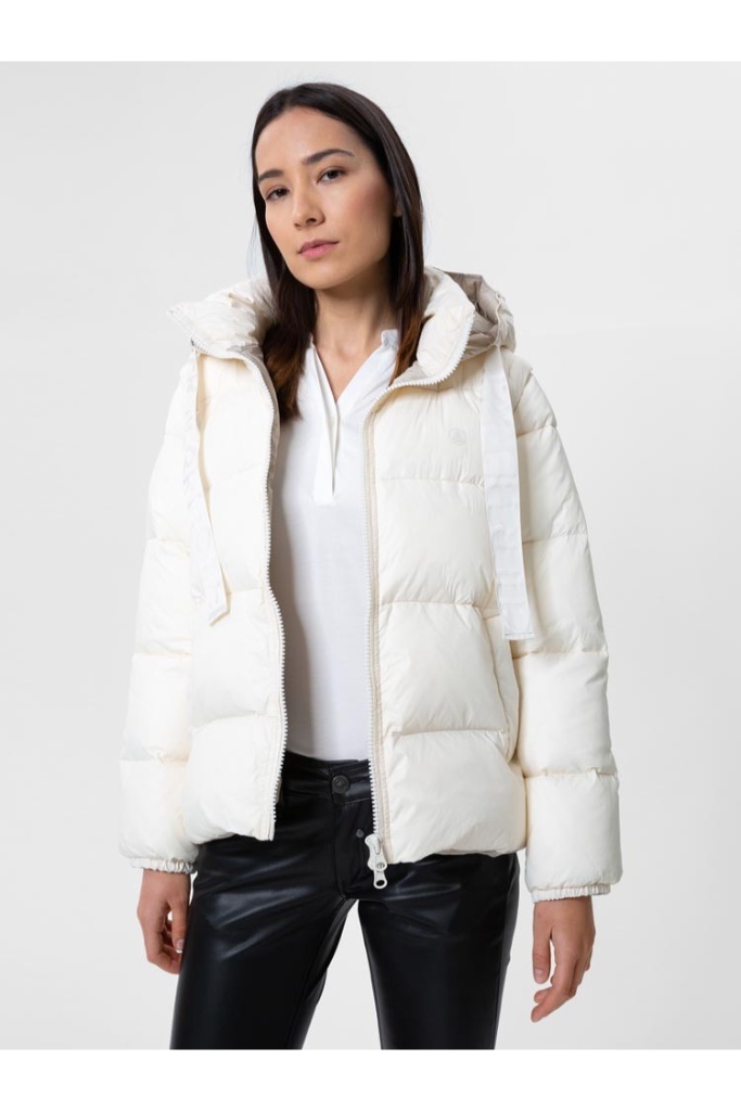 Herrlicher - Bunda krátka prešívaná Off white - off white Herrlicher - Bunda krátka prešívaná Off white - off white