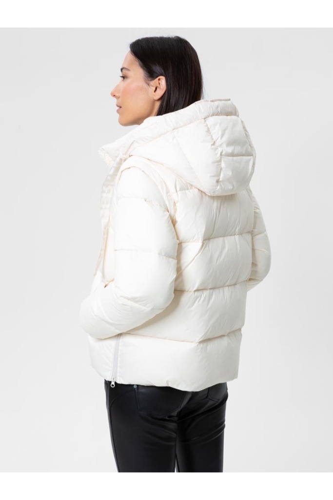 Herrlicher - Bunda krátka prešívaná Off white - off white Herrlicher - Bunda krátka prešívaná Off white - off white