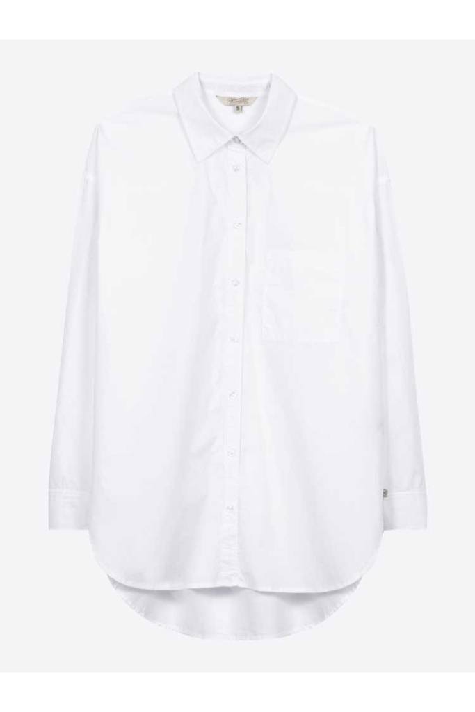 Herrlicher - Košeľa poplínová White - white Herrlicher - Košeľa poplínová White - white