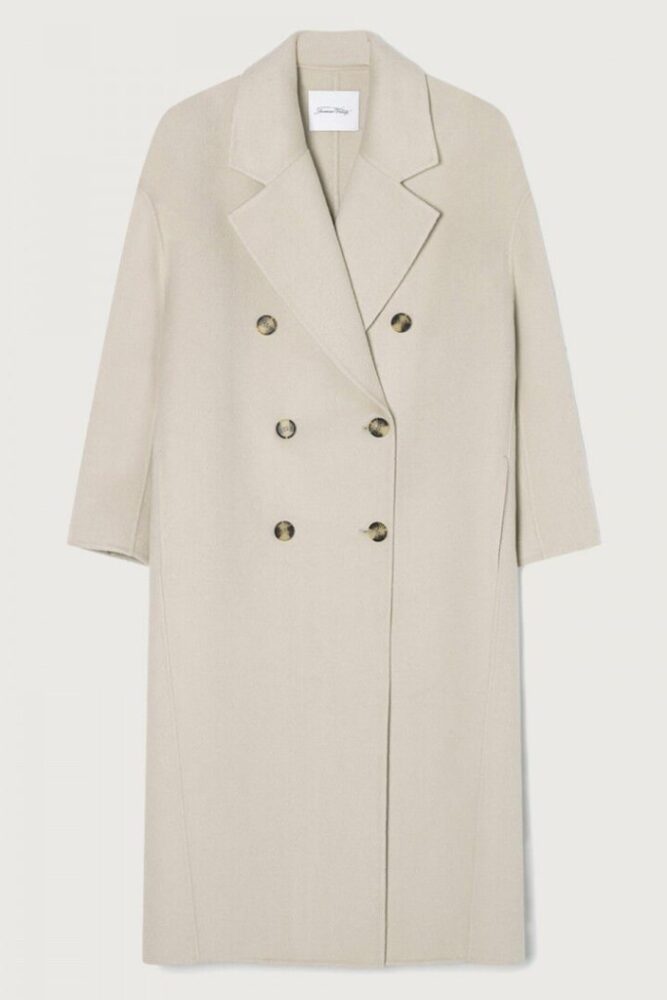 AMERICAN VINTAGE - Kabát z vlny Greige - greige