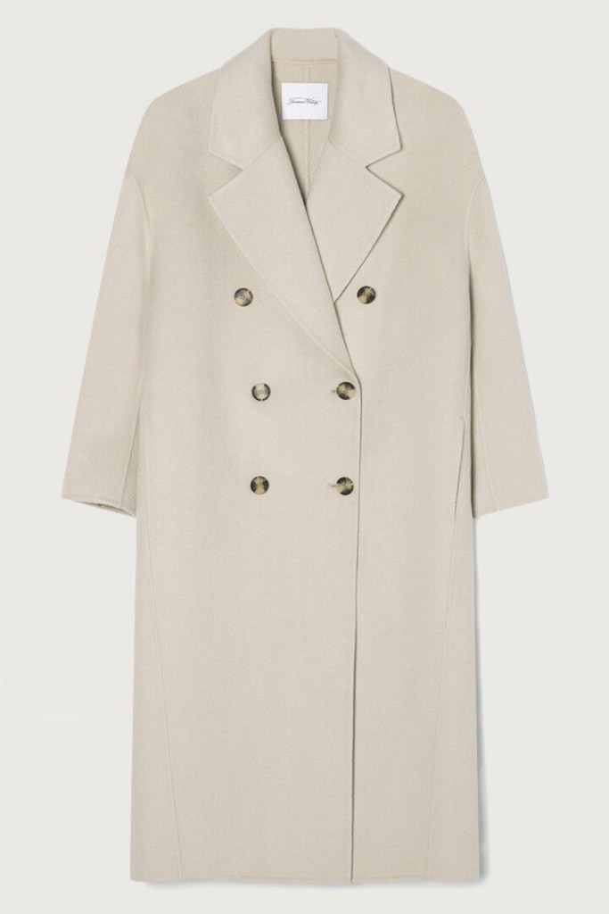 AMERICAN VINTAGE - Kabát z vlny Greige - greige AMERICAN VINTAGE - Kabát z vlny Greige - greige