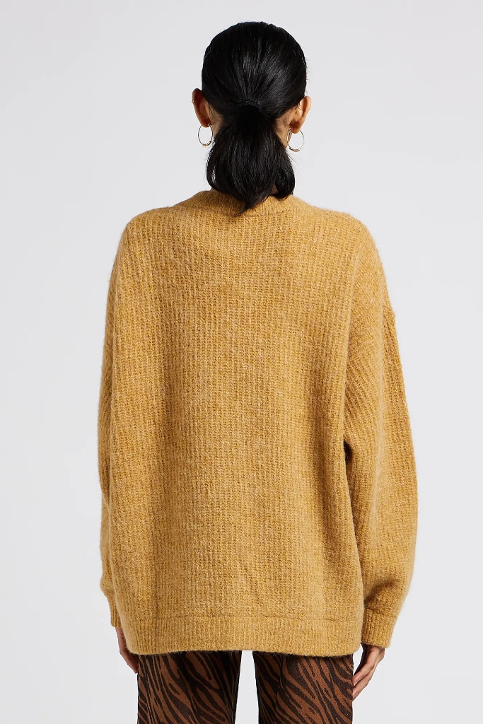 AMERICAN VINTAGE - Sveter dlhý s gombíčkami Chameau chine - chameau chine AMERICAN VINTAGE - Sveter dlhý s gombíčkami Chameau chine - chameau chine