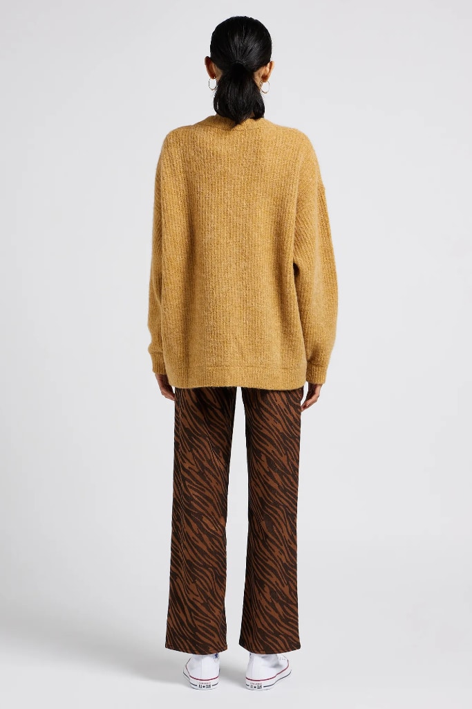 AMERICAN VINTAGE - Sveter dlhý s gombíčkami Chameau chine - chameau chine AMERICAN VINTAGE - Sveter dlhý s gombíčkami Chameau chine - chameau chine