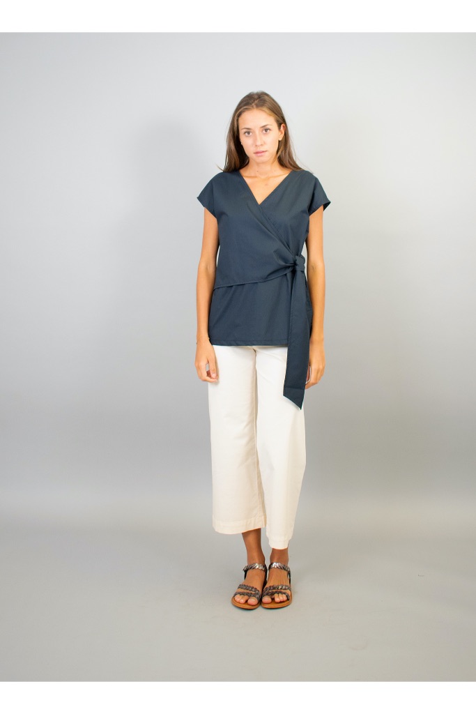 La Fée Maraboutée - Top zavinovací - marine La Fée Maraboutée - Top zavinovací - marine