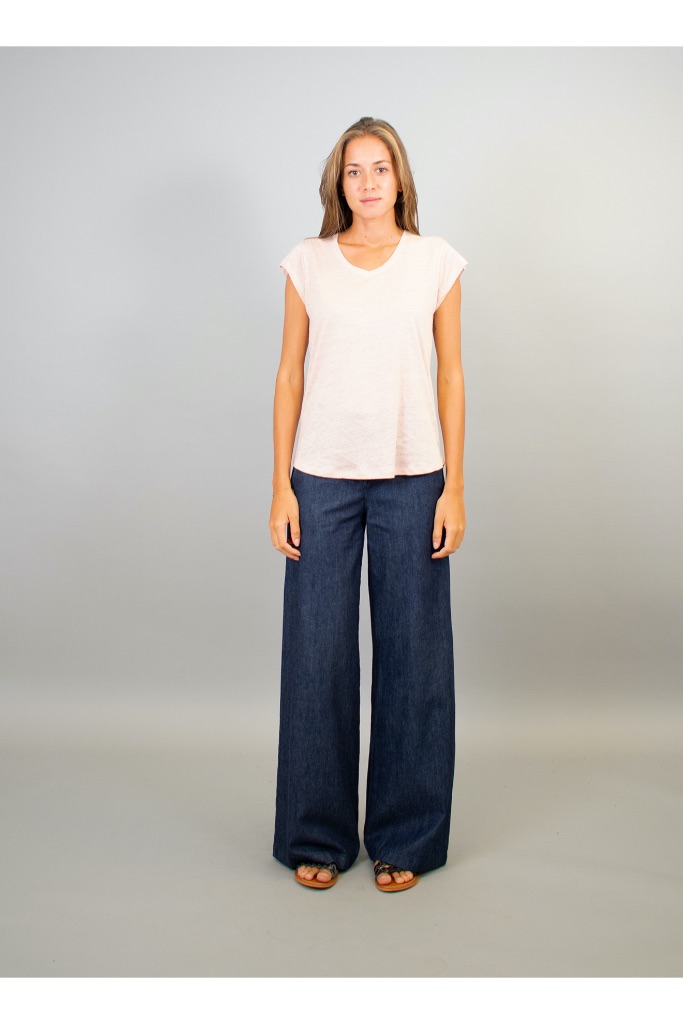 La Fée Maraboutée - Tričko ľanové Nude - nude La Fée Maraboutée - Tričko ľanové Nude - nude