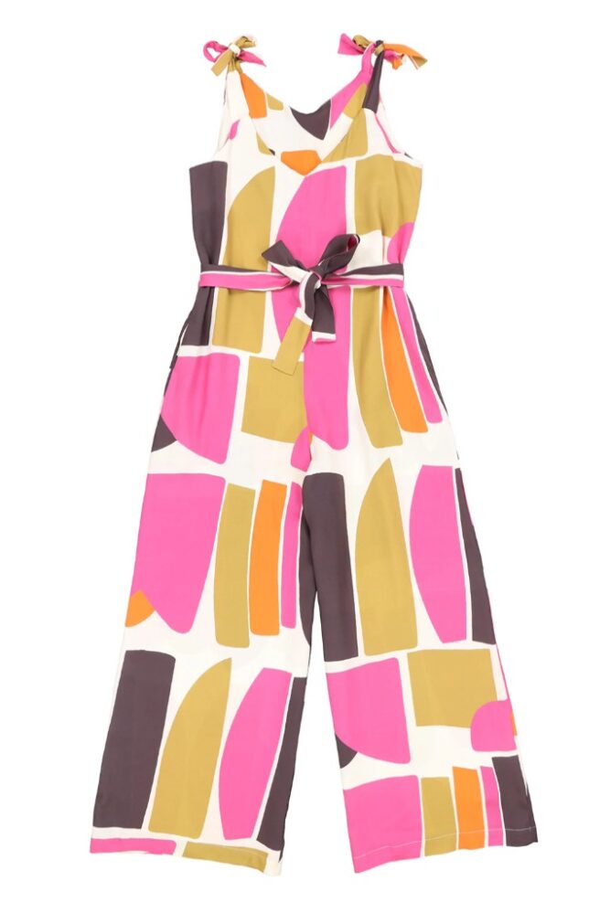 La Fée Maraboutée - Overal so širokými nohavicami farebný Groseille - groseille