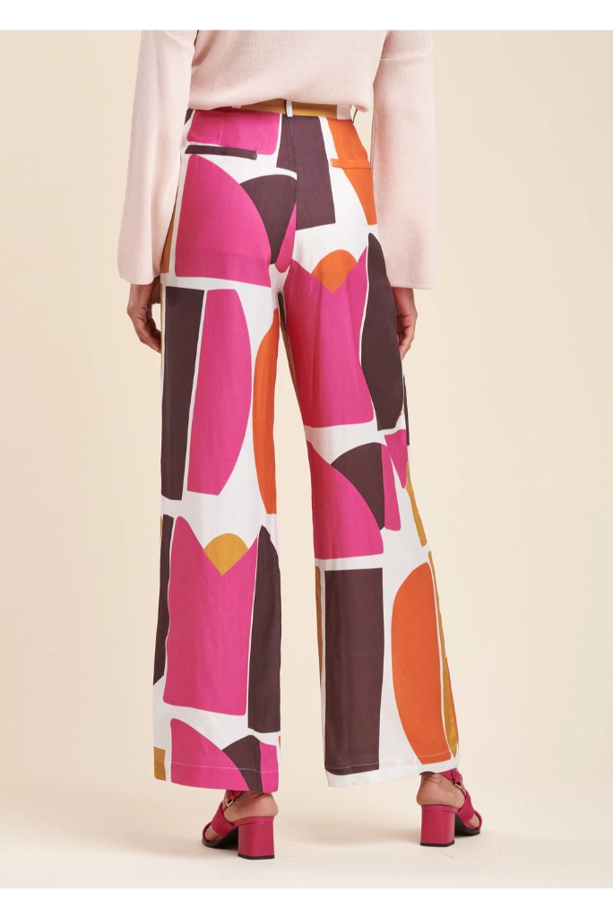 La Fée Maraboutée - Nohavice široké farebné Groseille - groseille La Fée Maraboutée - Nohavice široké farebné Groseille - groseille