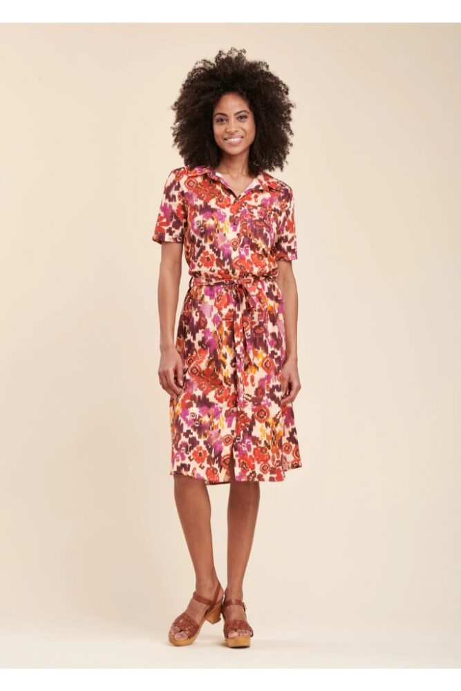 La Fée Maraboutée - Šaty košeľové so vzorom Multicolor - multicolor