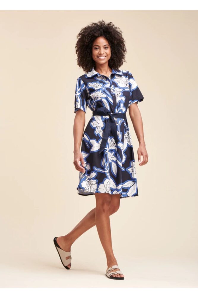 La Fée Maraboutée - Šaty košeľové Eclipse/Ecru - eclipse/ecru