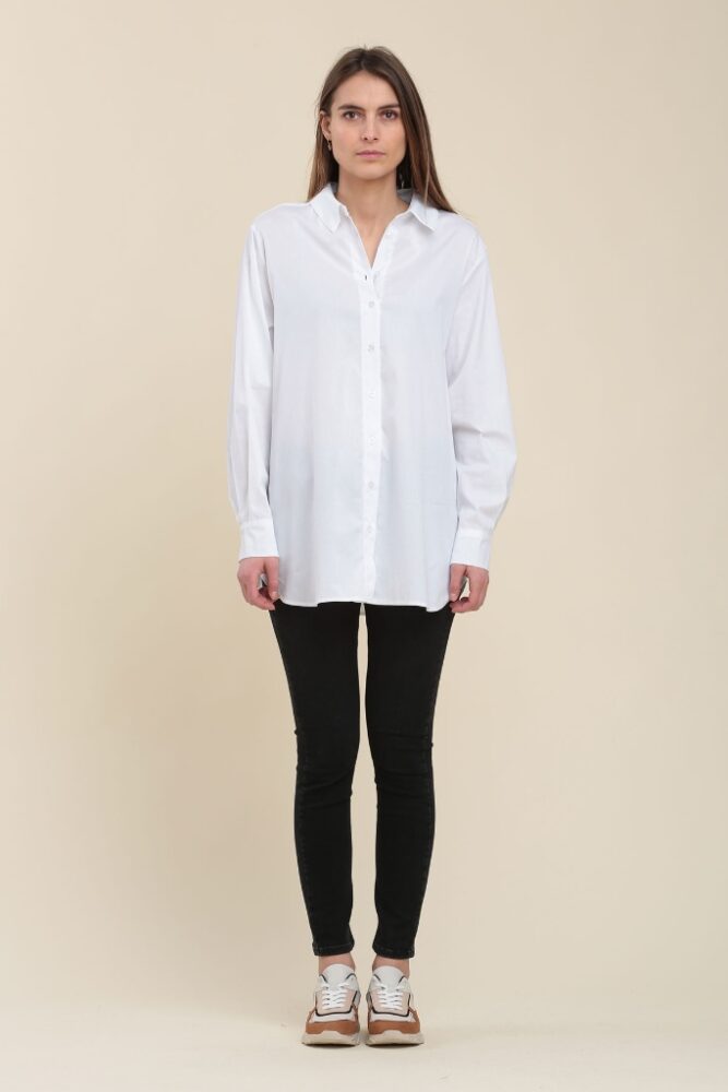 La Fée Maraboutée - Košeľa predĺžená Blanc - blanc