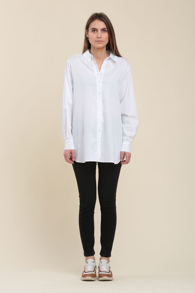 La Fée Maraboutée - Košeľa predĺžená Blanc - blanc La Fée Maraboutée - Košeľa predĺžená Blanc - blanc