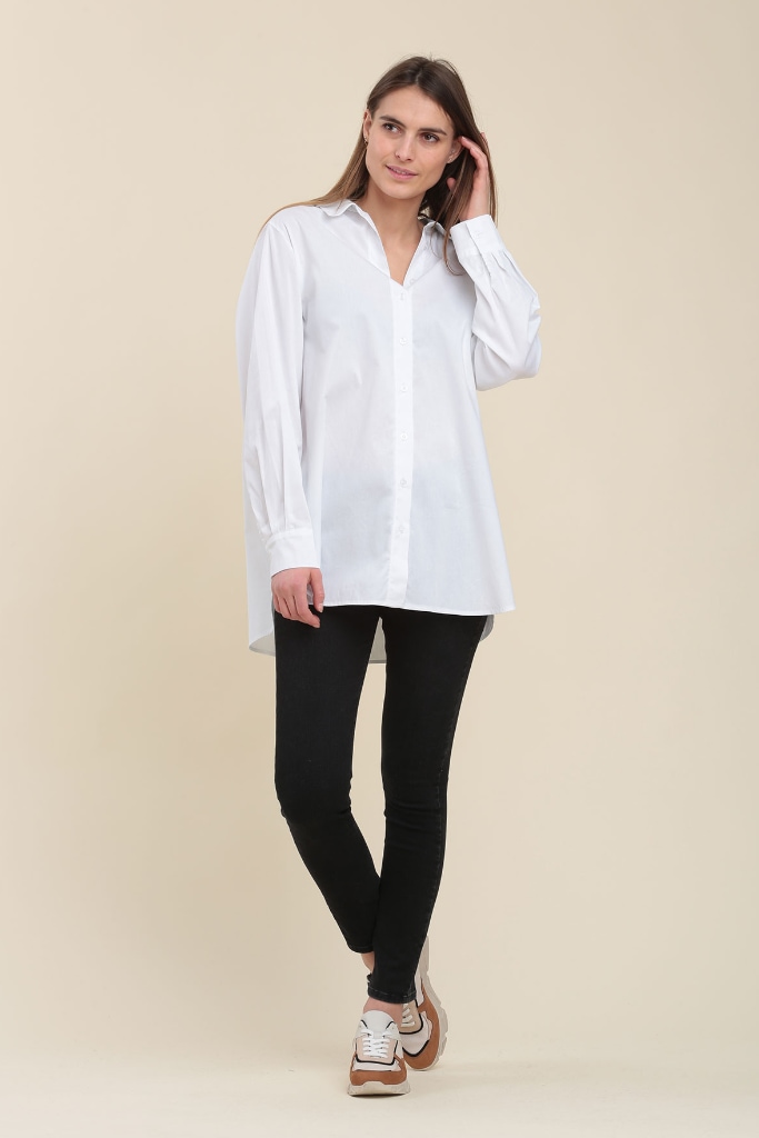 La Fée Maraboutée - Košeľa predĺžená Blanc - blanc La Fée Maraboutée - Košeľa predĺžená Blanc - blanc