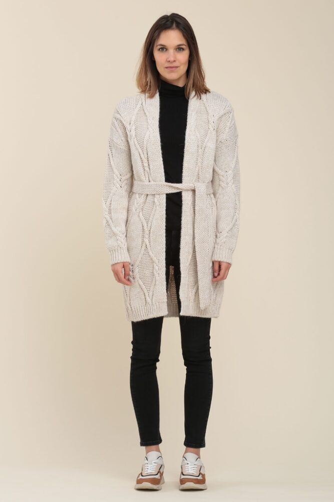 La Fée Maraboutée - Sveter s opaskom Ficelle - ficelle