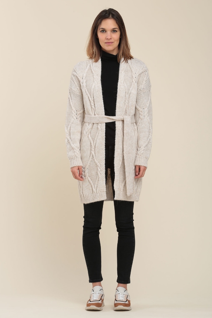 La Fée Maraboutée - Sveter s opaskom Ficelle - ficelle La Fée Maraboutée - Sveter s opaskom Ficelle - ficelle