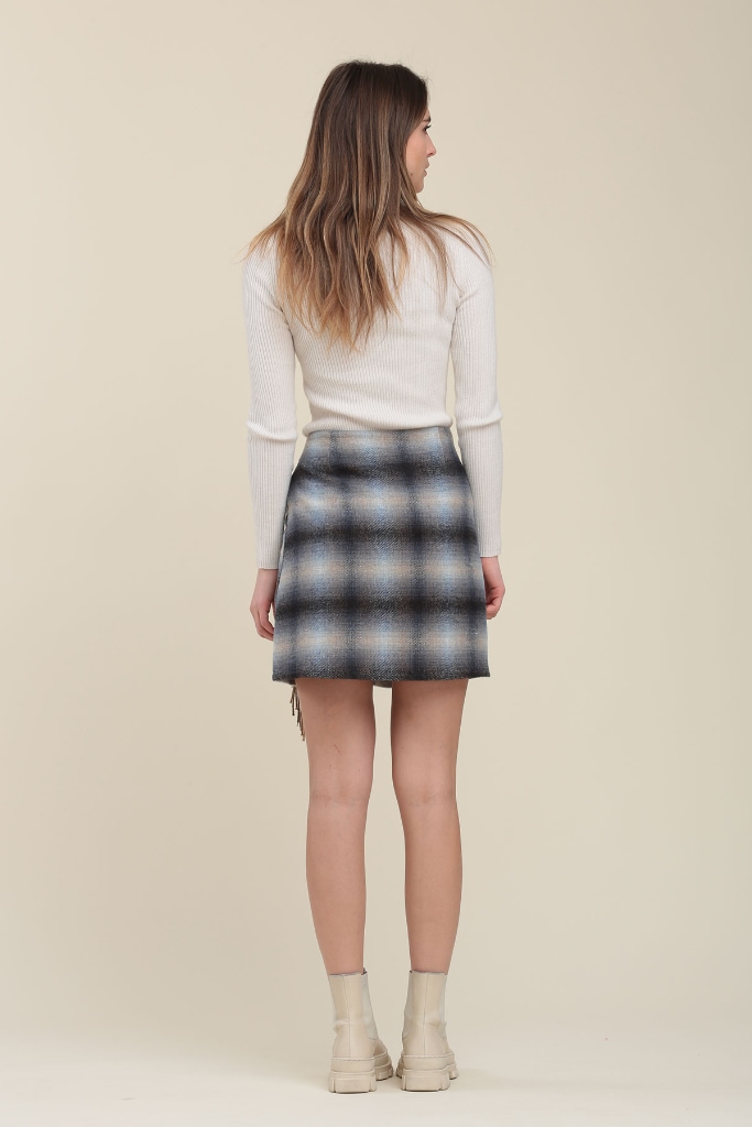 La Fée Maraboutée - Sukňa so strapcami Bleu - bleu La Fée Maraboutée - Sukňa so strapcami Bleu - bleu