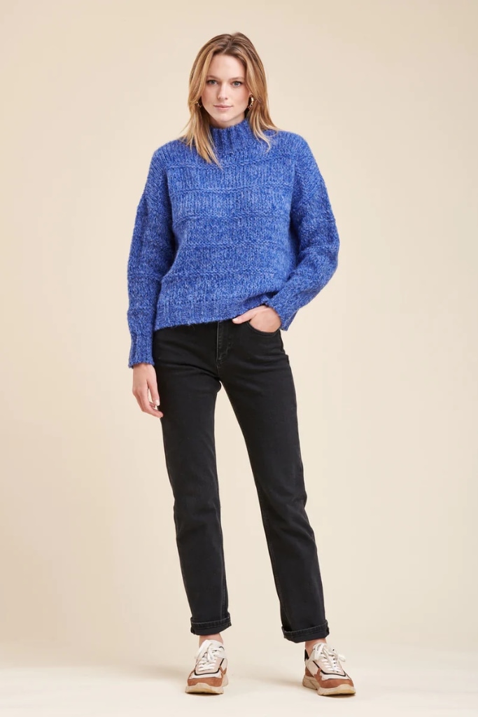 La Fée Maraboutée - Polorolák melírovaný Bleu roi - bleu roi La Fée Maraboutée - Polorolák melírovaný Bleu roi - bleu roi