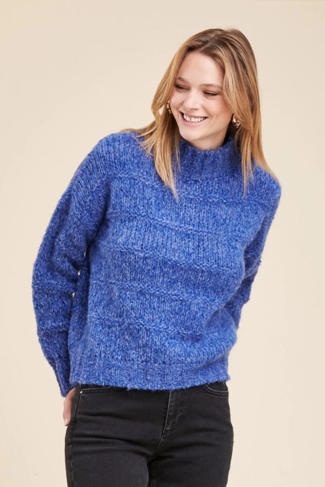 La Fée Maraboutée - Polorolák melírovaný Bleu roi - bleu roi