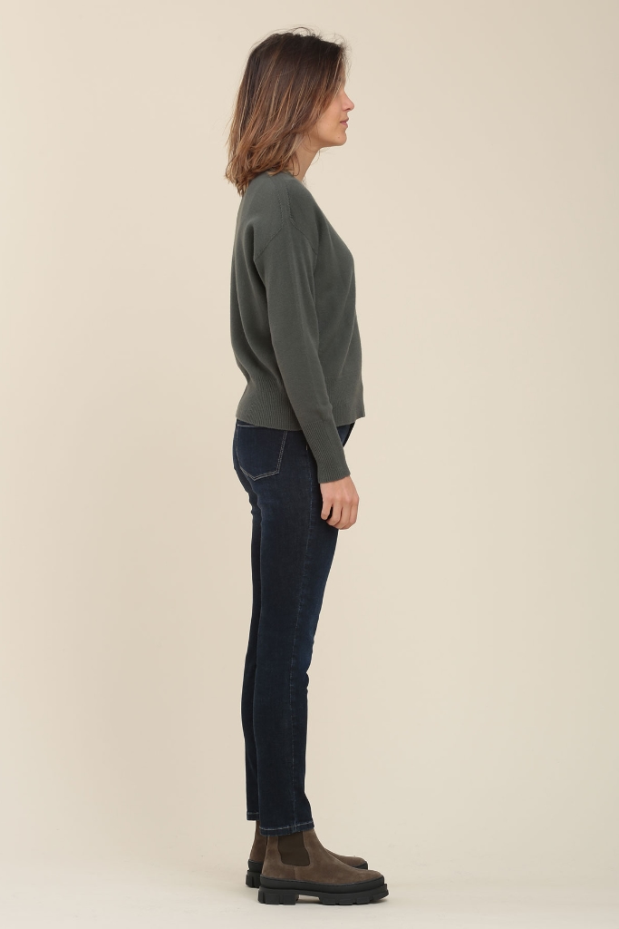 La Fée Maraboutée - Pulóver s V-výstrihom Platane - platane La Fée Maraboutée - Pulóver s V-výstrihom Platane - platane