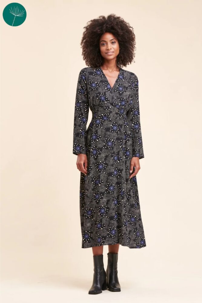 La Fée Maraboutée - Šaty zavinovacie dlhé Noir - noir