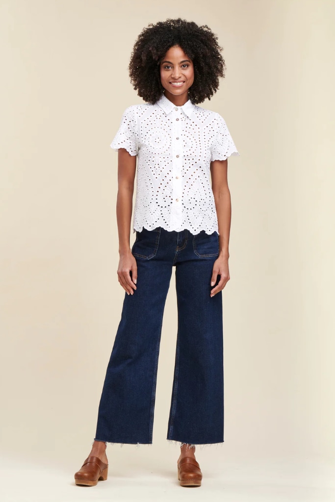 La Fée Maraboutée - Blúzka z madeiry Blanc - blanc La Fée Maraboutée - Blúzka z madeiry Blanc - blanc