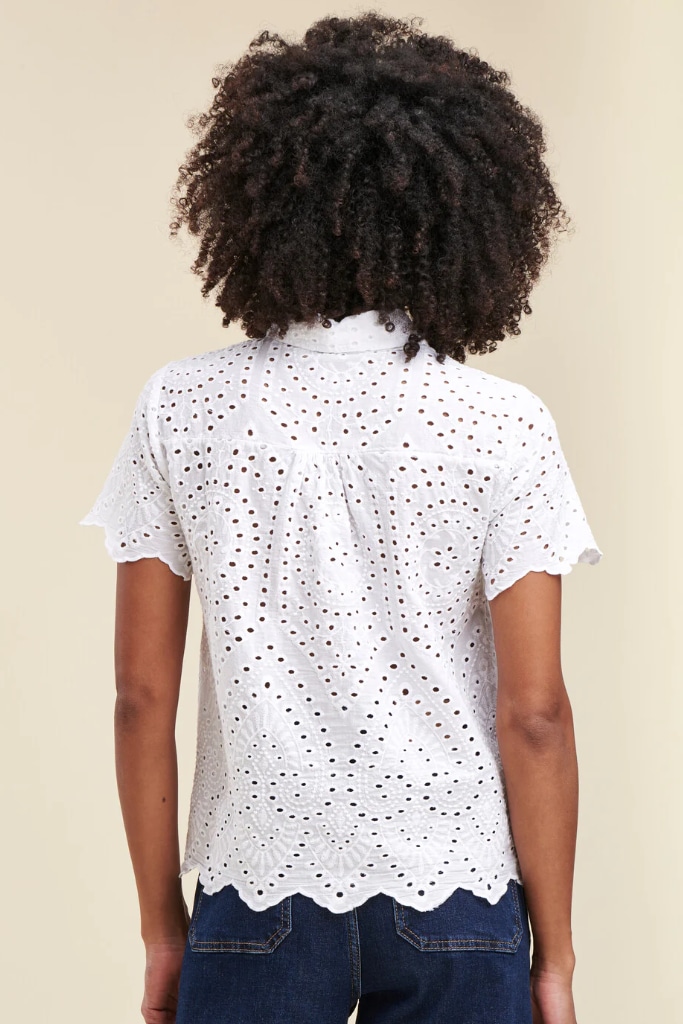 La Fée Maraboutée - Blúzka z madeiry Blanc - blanc La Fée Maraboutée - Blúzka z madeiry Blanc - blanc