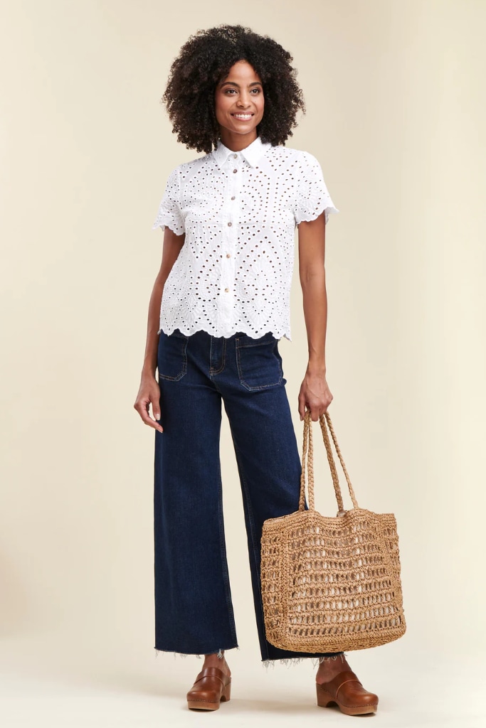 La Fée Maraboutée - Blúzka z madeiry Blanc - blanc La Fée Maraboutée - Blúzka z madeiry Blanc - blanc