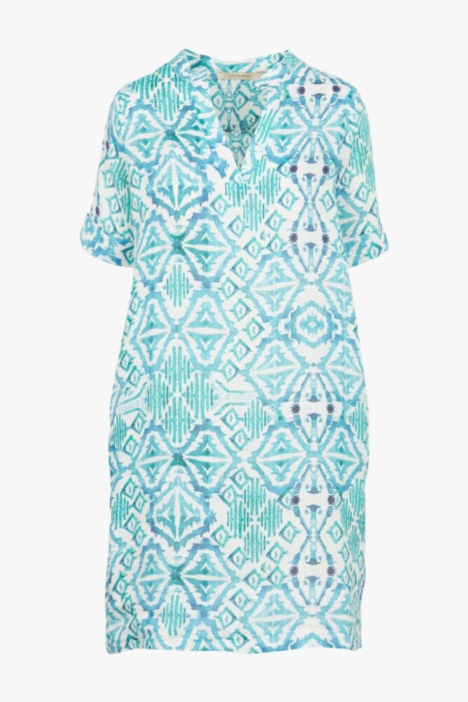 La Fée Maraboutée - Šaty voľné s rukávkami Bleu - bleu