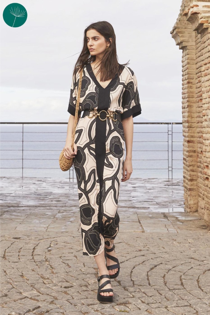 La Fée Maraboutée - Šaty dlhé s V-výstrihom Skin/Noir - skin/noir La Fée Maraboutée - Šaty dlhé s V-výstrihom Skin/Noir - skin/noir