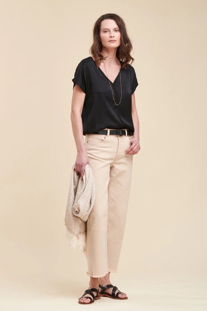 La Fée Maraboutée - Top voľný s V-výstrihom Noir - noir La Fée Maraboutée - Top voľný s V-výstrihom Noir - noir