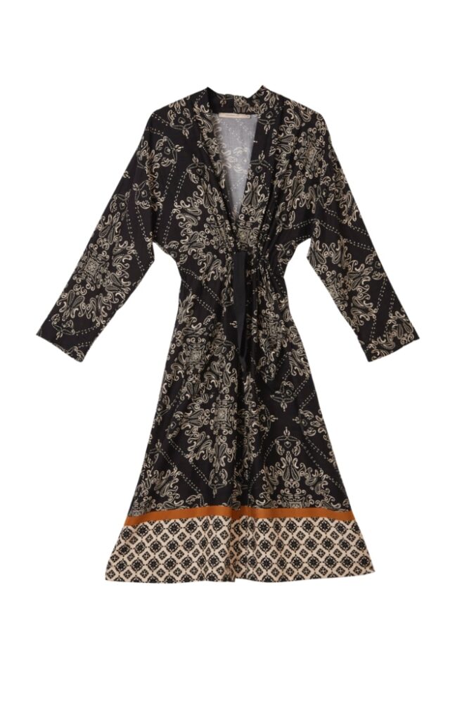 La Fée Maraboutée - Kabát dlhý tenký Noir - noir