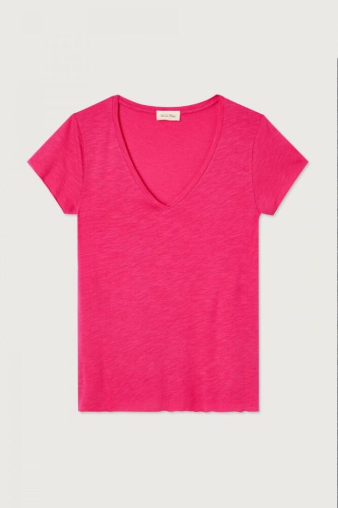 AMERICAN VINTAGE - Tričko s krátkym rukávom a V-výstrihom Jacksonville Begonia vintage - begonia vintage