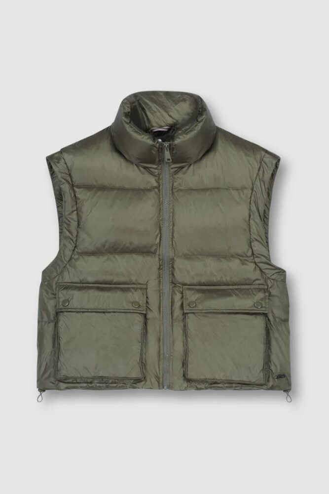 Rino Pelle - Vesta krátka prešívaná Pine - pine