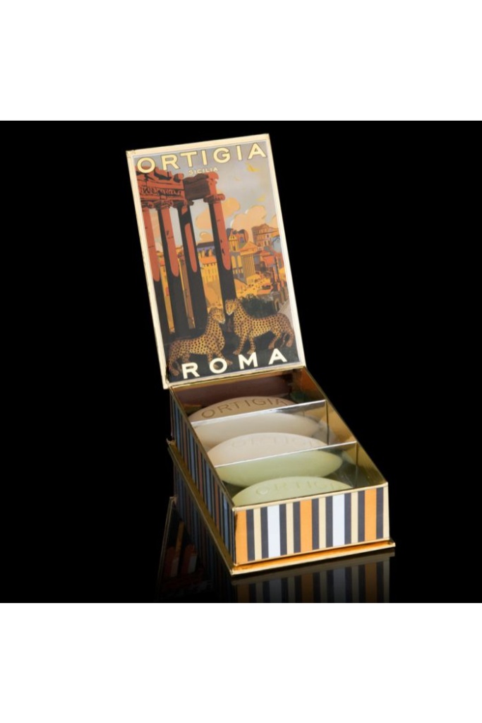Ortigia Sicilia - Mydielka darčekový set Roma 3x40g - roma Ortigia Sicilia - Mydielka darčekový set Roma 3x40g - roma