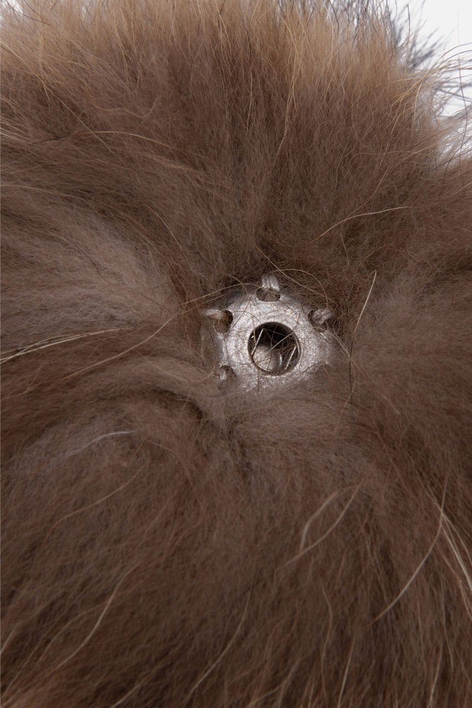 Rino Pelle - Brmbolec pravá kožušina Natural - natural Rino Pelle - Brmbolec pravá kožušina Natural - natural