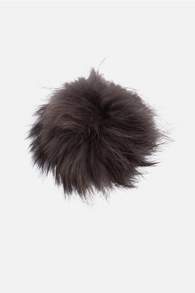 Rino Pelle - Brmbolec pravá kožušina Morel - morel Rino Pelle - Brmbolec pravá kožušina Morel - morel