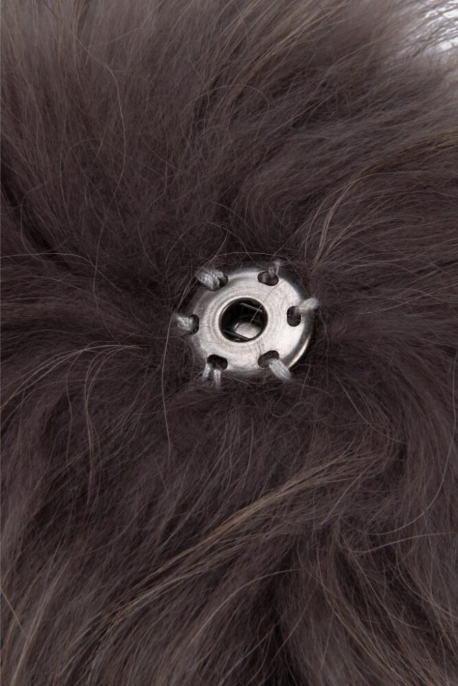 Rino Pelle - Brmbolec pravá kožušina Morel - morel