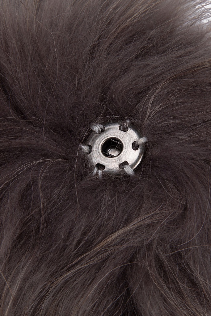 Rino Pelle - Brmbolec pravá kožušina Morel - morel Rino Pelle - Brmbolec pravá kožušina Morel - morel