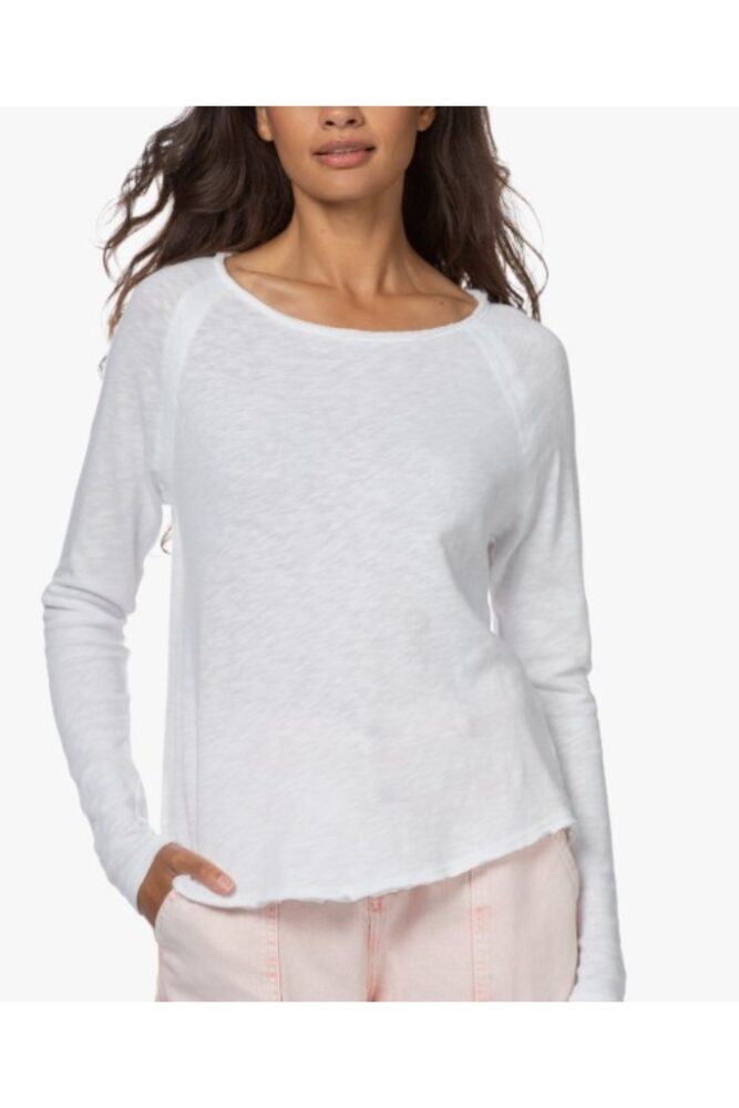 AMERICAN VINTAGE - Tričko s lodičkovým výstrihom Sonoma White - blanc