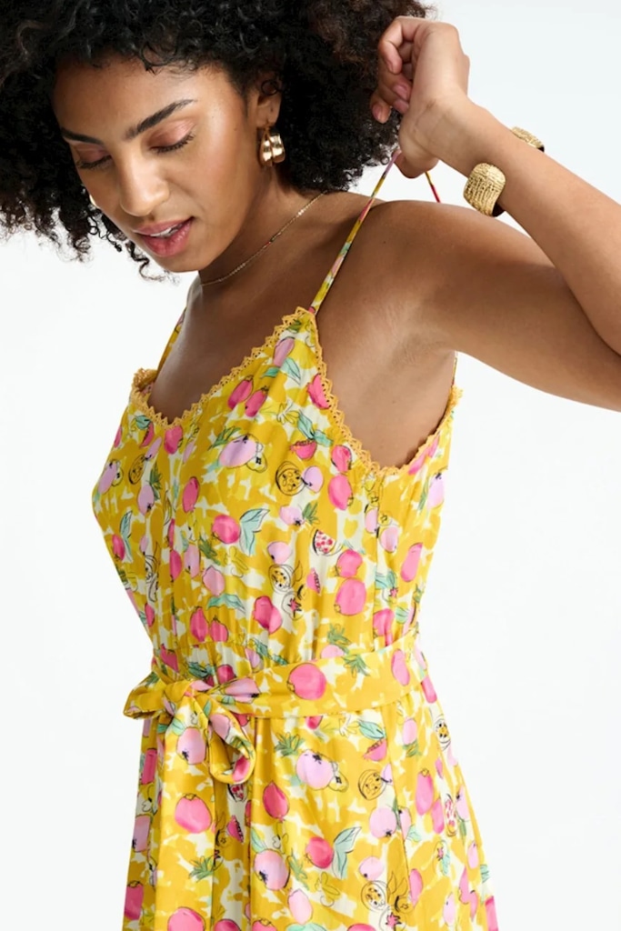 POM-Amsterdam - Šaty dlhé na ramienka Yellow - yellow POM-Amsterdam - Šaty dlhé na ramienka Yellow - yellow