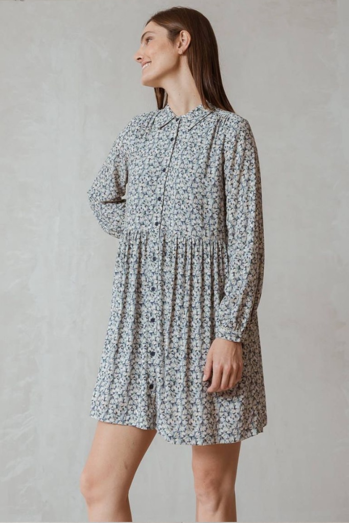 indi cold - Šaty voľné krátke Azul - azul indi cold - Šaty voľné krátke Azul - azul