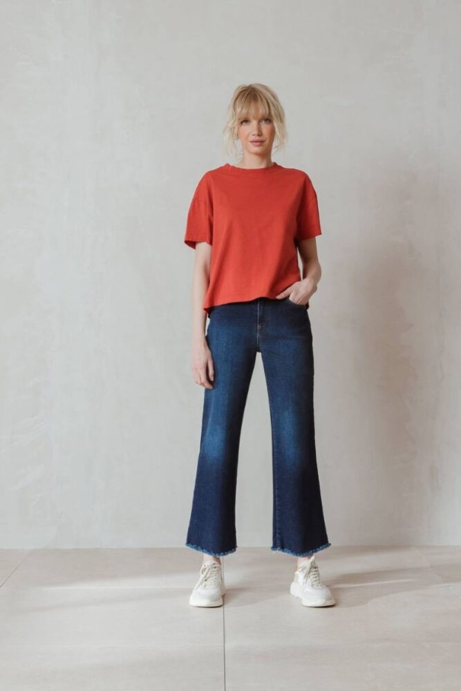 indi cold - Nohavice denim crop Tejano - tejano