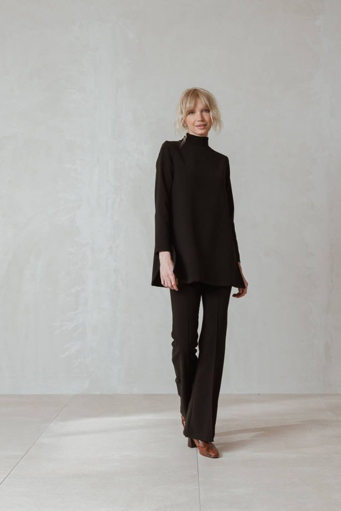 indi cold - Tunika s rolákom a s Viskózou Negro - negro indi cold - Tunika s rolákom a s Viskózou Negro - negro