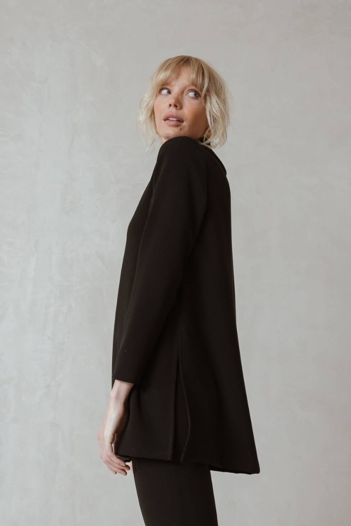 indi cold - Tunika s rolákom a s Viskózou Negro - negro indi cold - Tunika s rolákom a s Viskózou Negro - negro