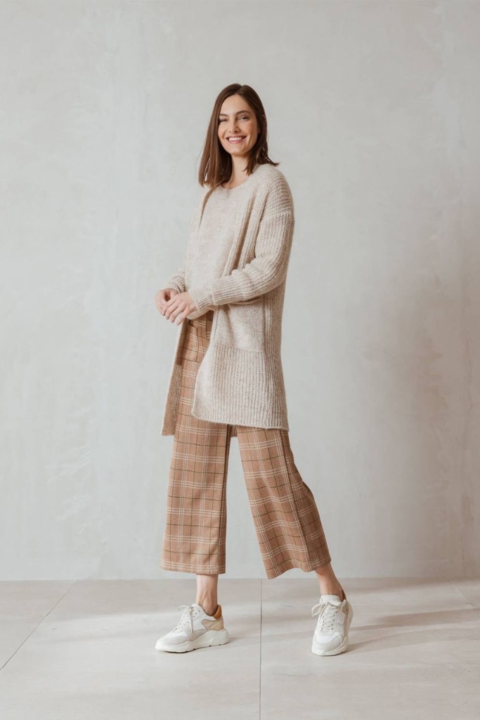 indi cold - Pletený kardigán s vreckami bez zapinania Crudo - crudo indi cold - Pletený kardigán s vreckami bez zapinania Crudo - crudo