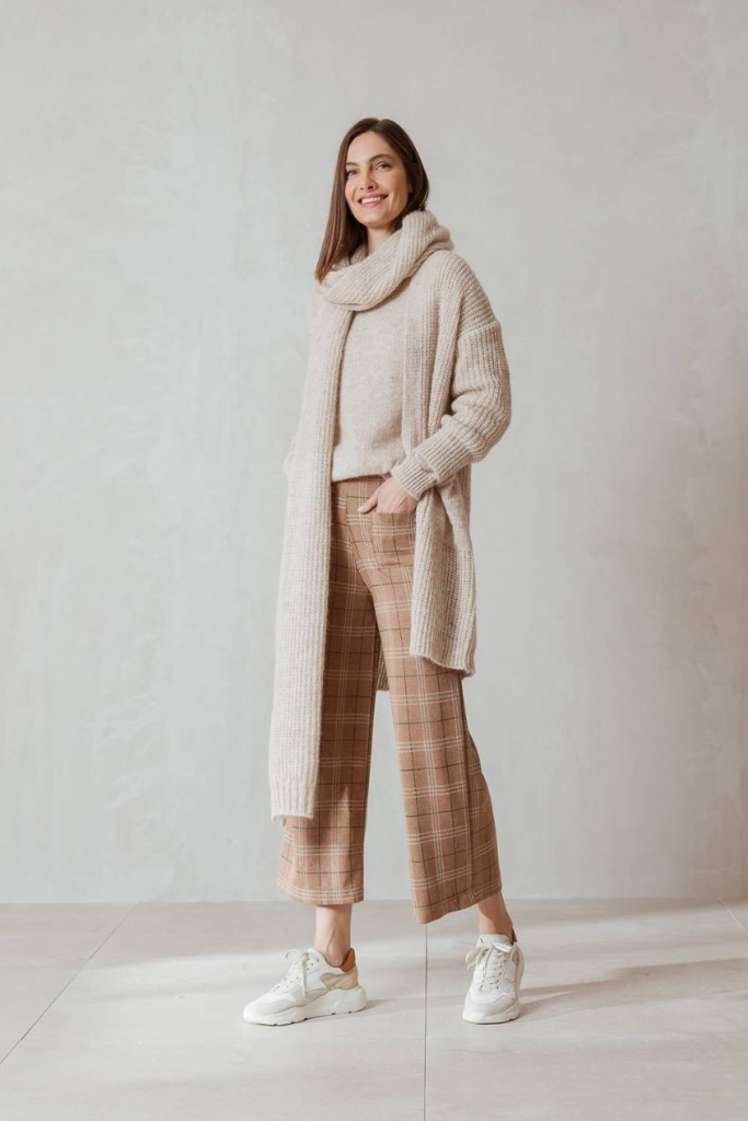 indi cold - Pletený kardigán s vreckami bez zapinania Crudo - crudo indi cold - Pletený kardigán s vreckami bez zapinania Crudo - crudo