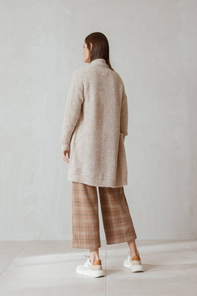 indi cold - Pletený kardigán s vreckami bez zapinania Crudo - crudo indi cold - Pletený kardigán s vreckami bez zapinania Crudo - crudo